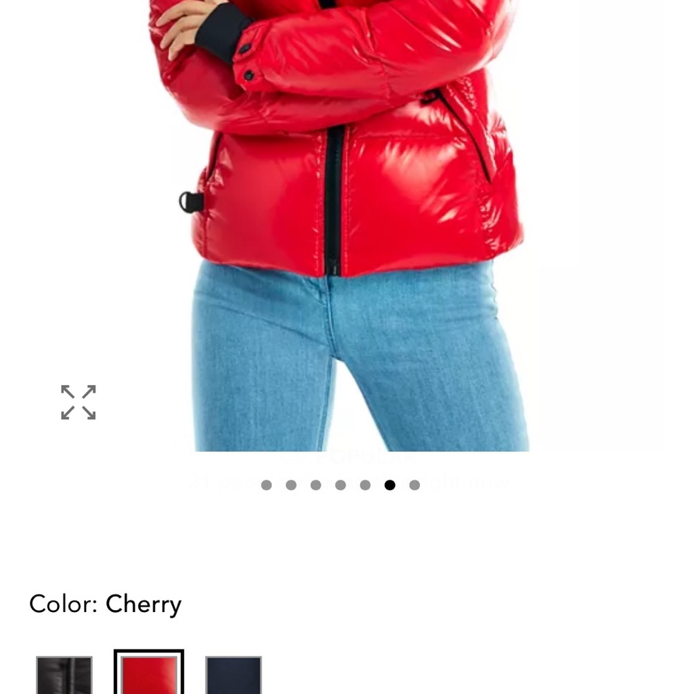 SAM. Cherry Red Puffer Jacket